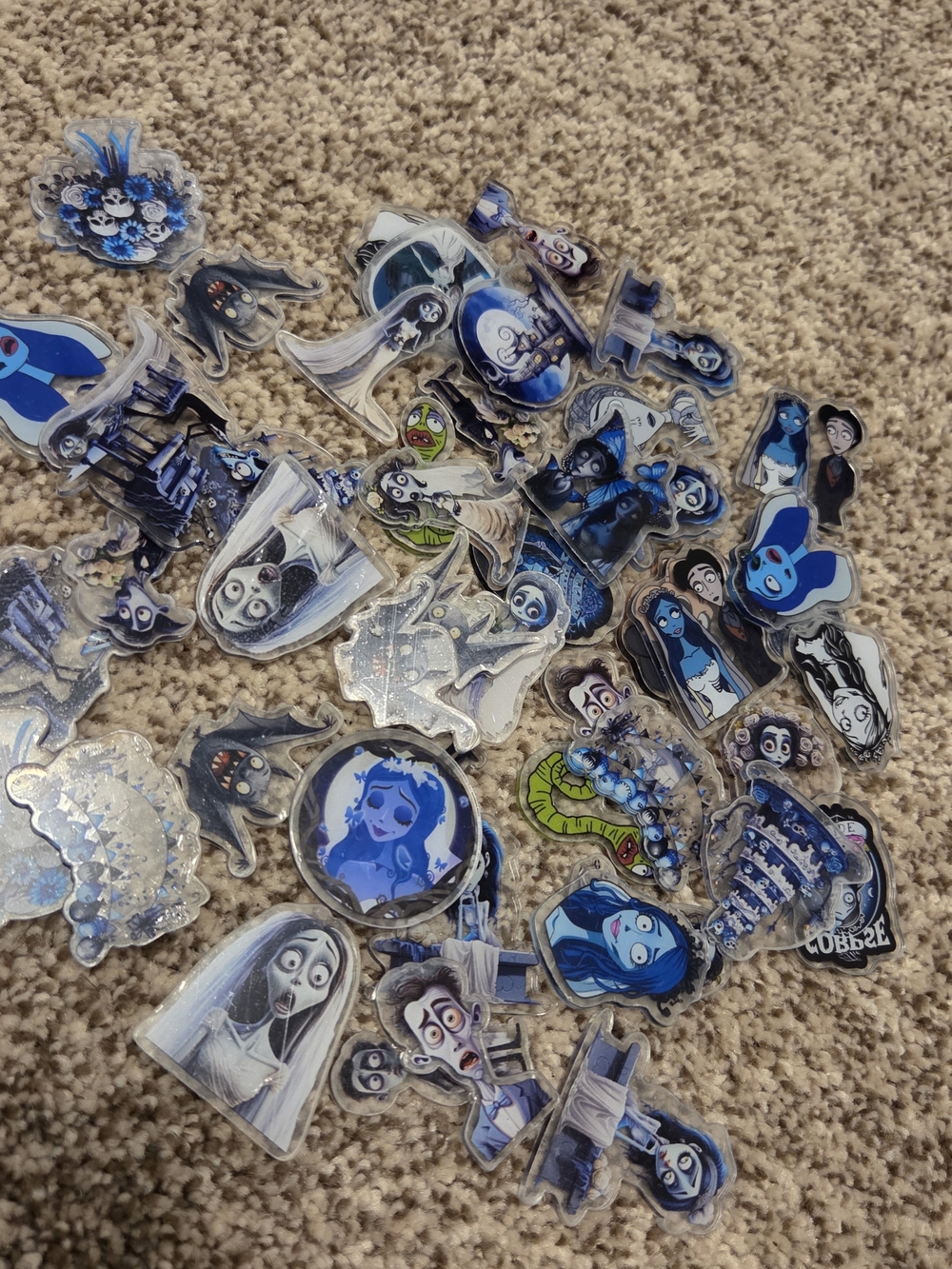 Corpse Bride 4cm Acrylics For Diy-50pcs